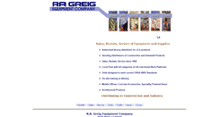 Desktop Screenshot of greigequip.com